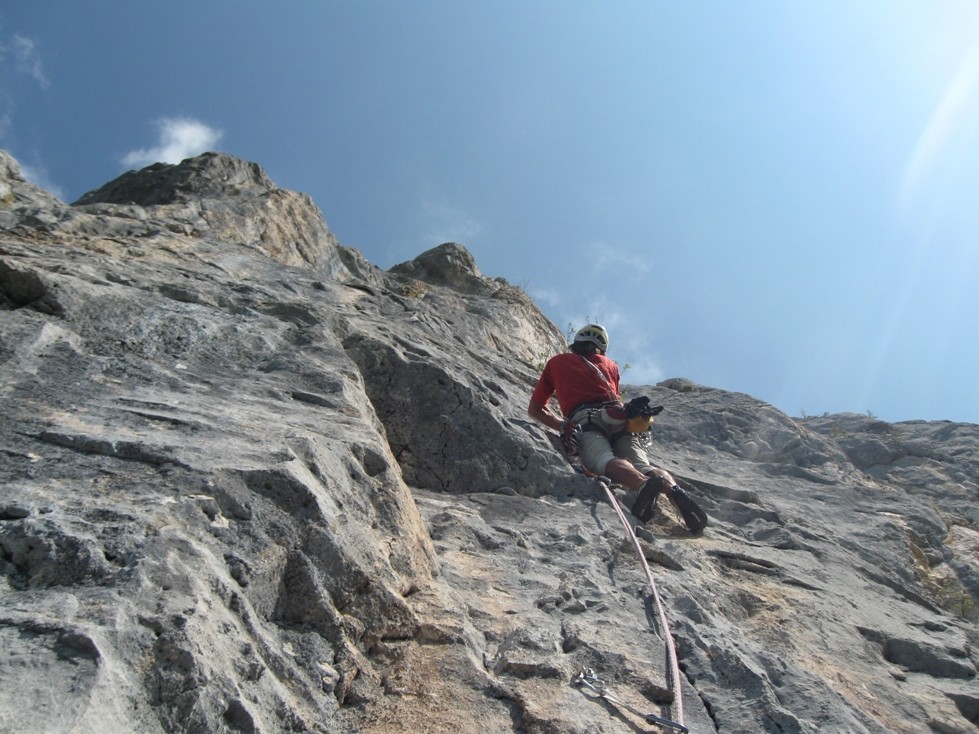 Fred au départ de L2, 6b+