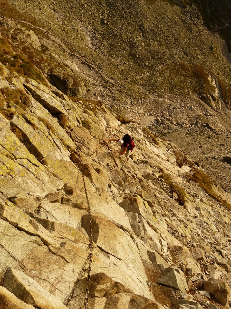 La montée au Priečne Sedlo