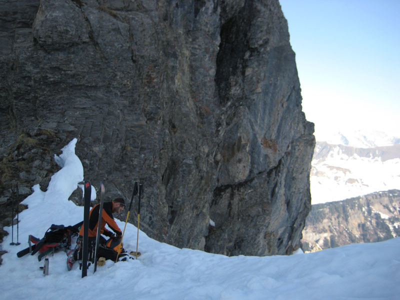 Stéphane au col du Tchadar