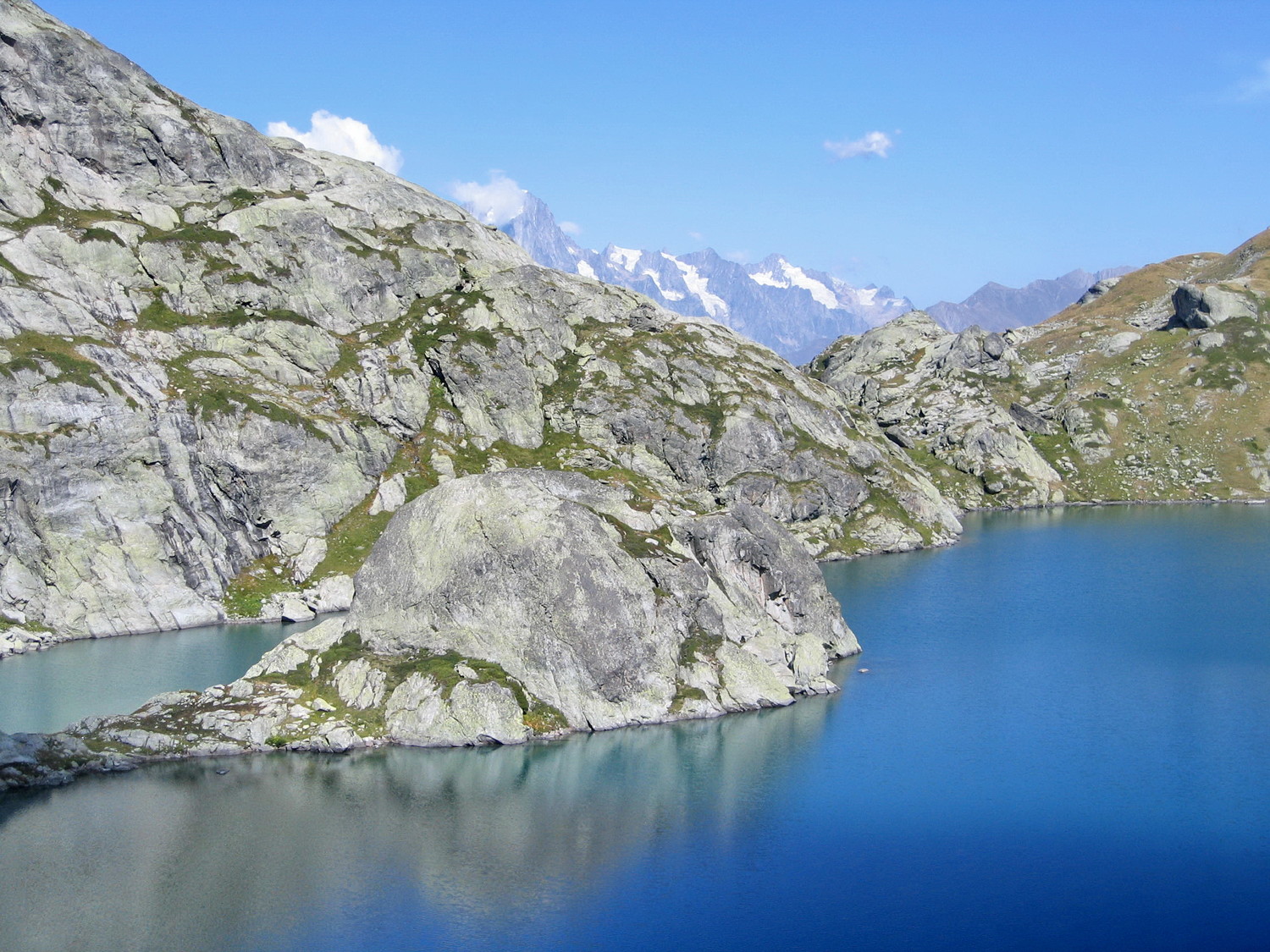 le lac de bella comba sup et le dolent
