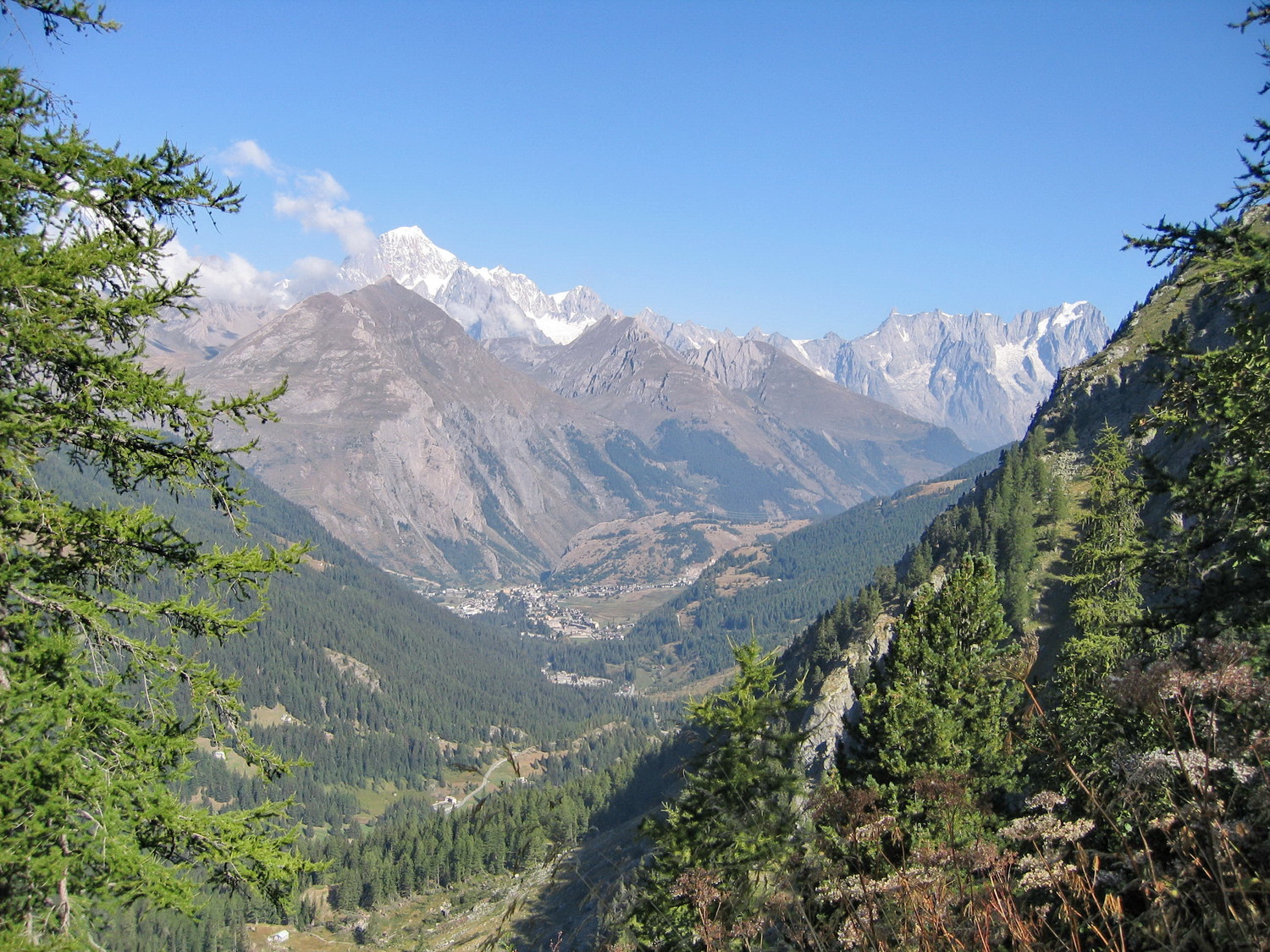 mont blanc et grandes jorasses, de la montée à deffeye