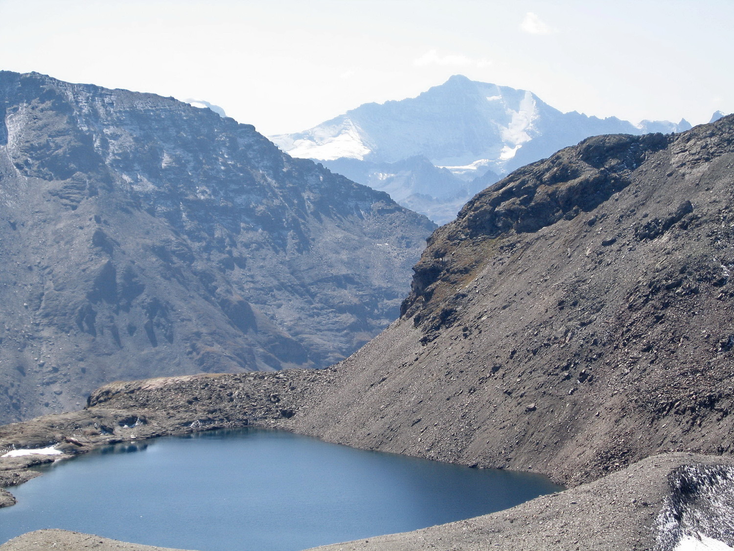le lac blanc et la grande casse, de la pointe 2995m