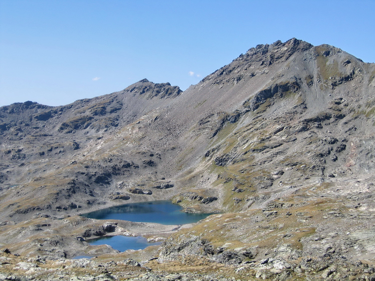 lacs verdets, en montant au lac blanc