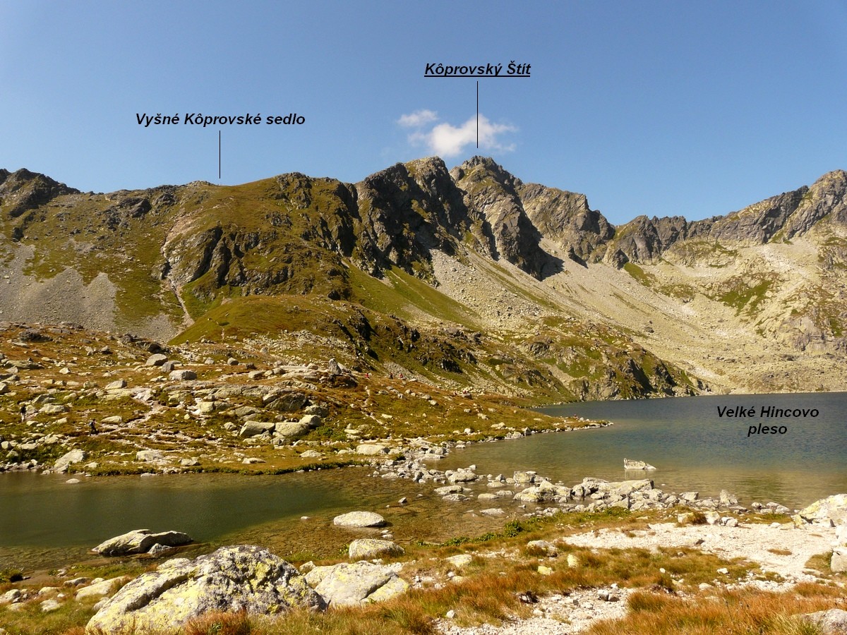 Kôprovský Štít depuis le Veľké Hincovo Pleso