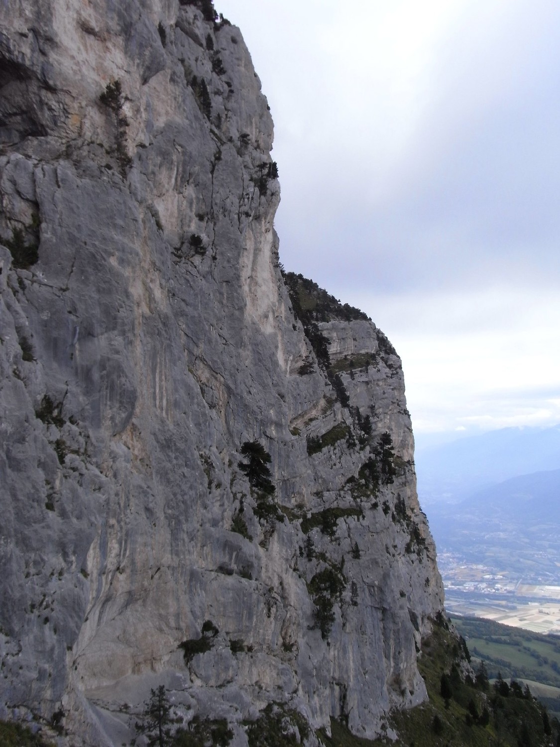 Le pilier en redescendant