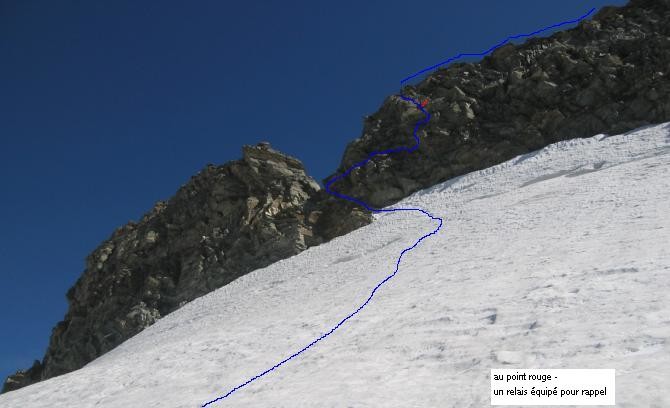 schema -itinéraire emprunt pour la montée au Pointe Ferrande