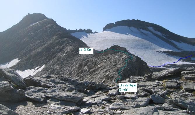 itinéraire emprunte pour y aller au Mt Ambin