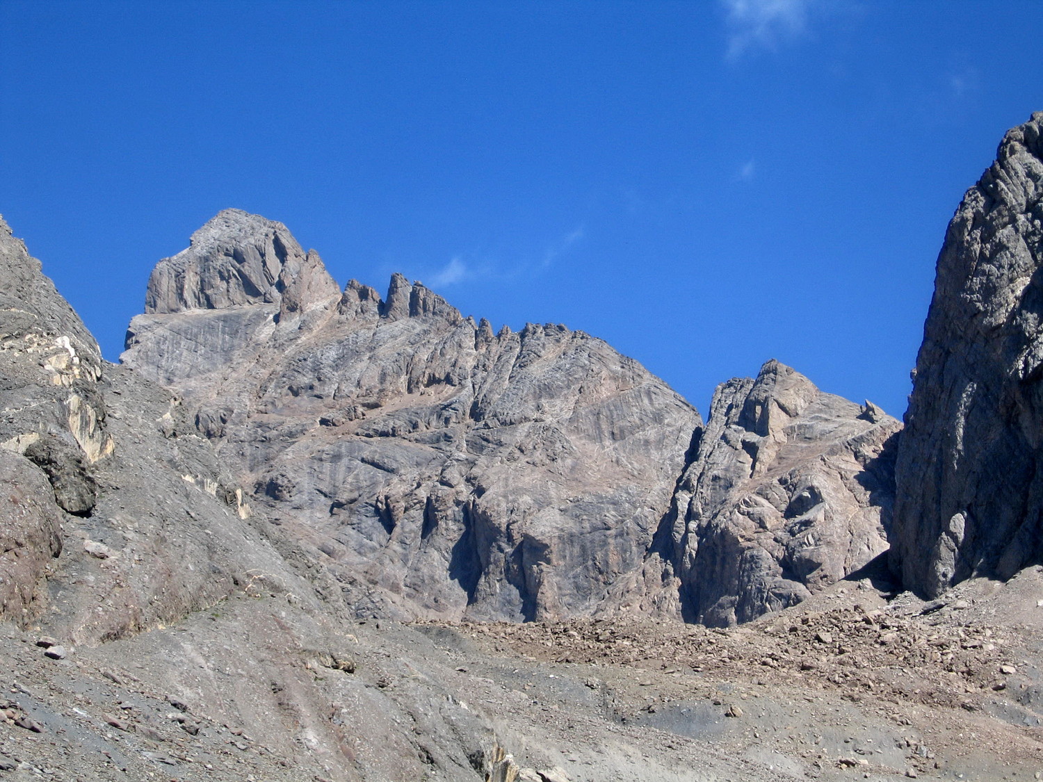 col lombard et aiguille S des arves, en montant au glacier