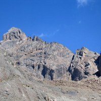 col lombard et aiguille S des arves, en montant au glacier