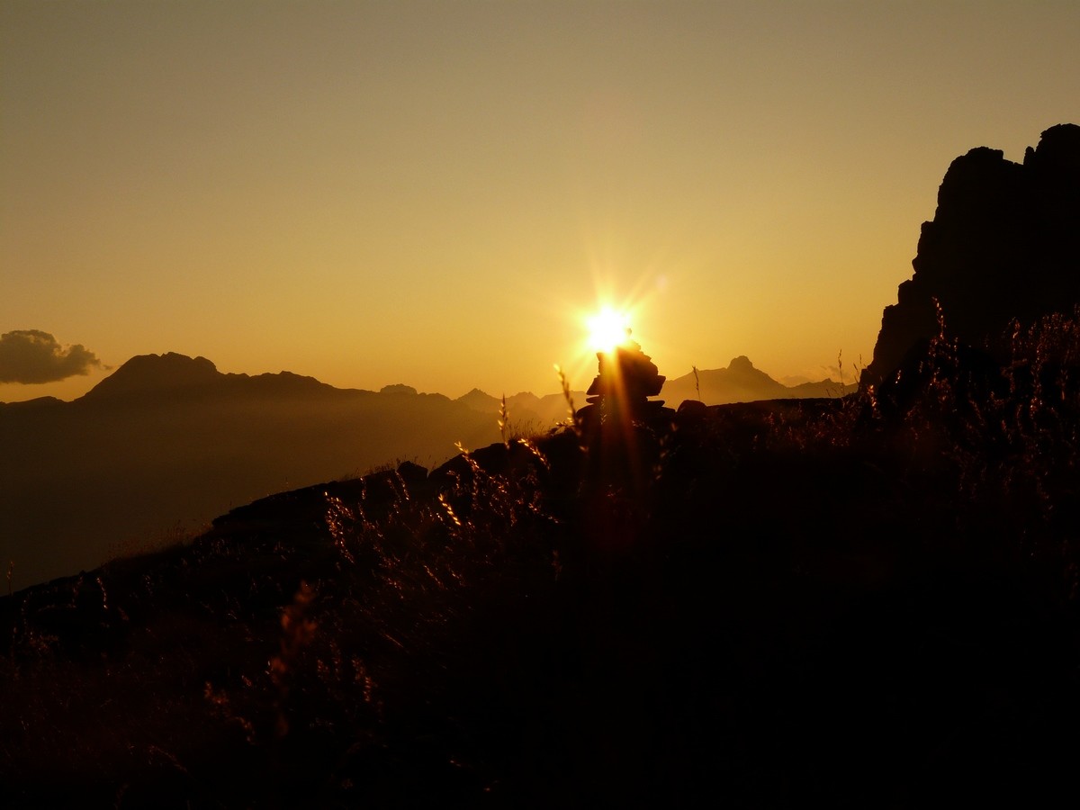 Coucher de soleil depuis Bertoglio