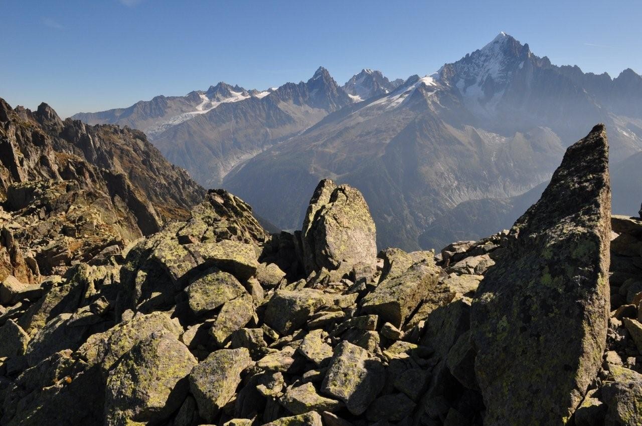 L'Aiguille Verte en face