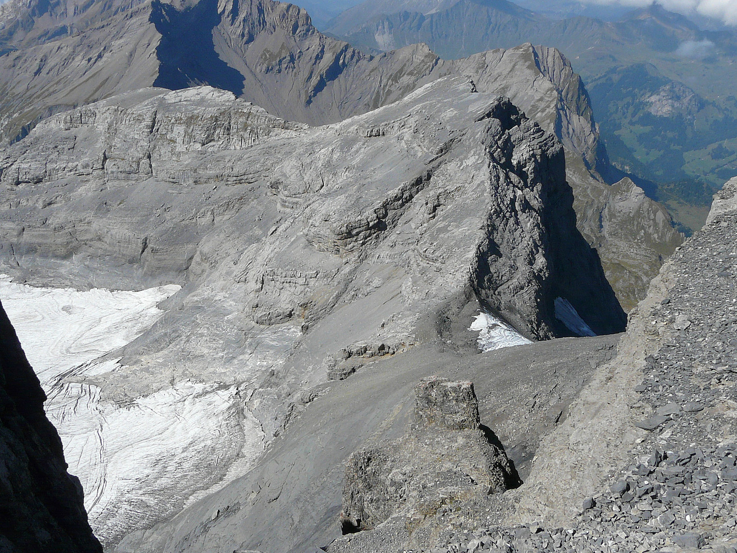 Une partie de l'arête W du Mont Ruan