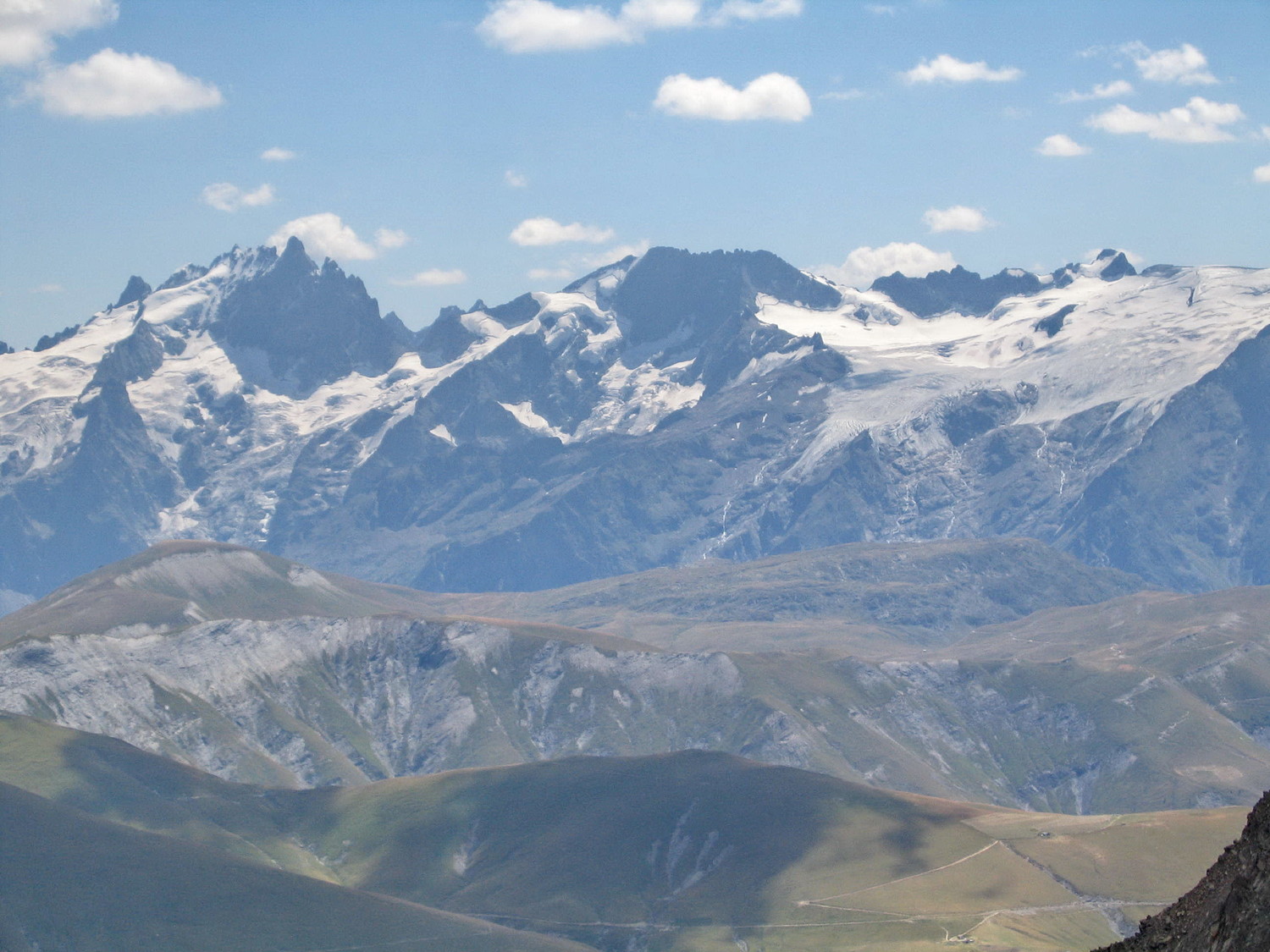 vue de la moraine 2900 des quirlies