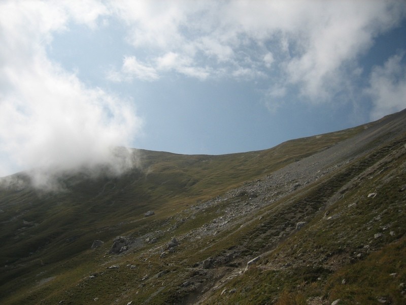 Pointe des Frêtes sous le nuage