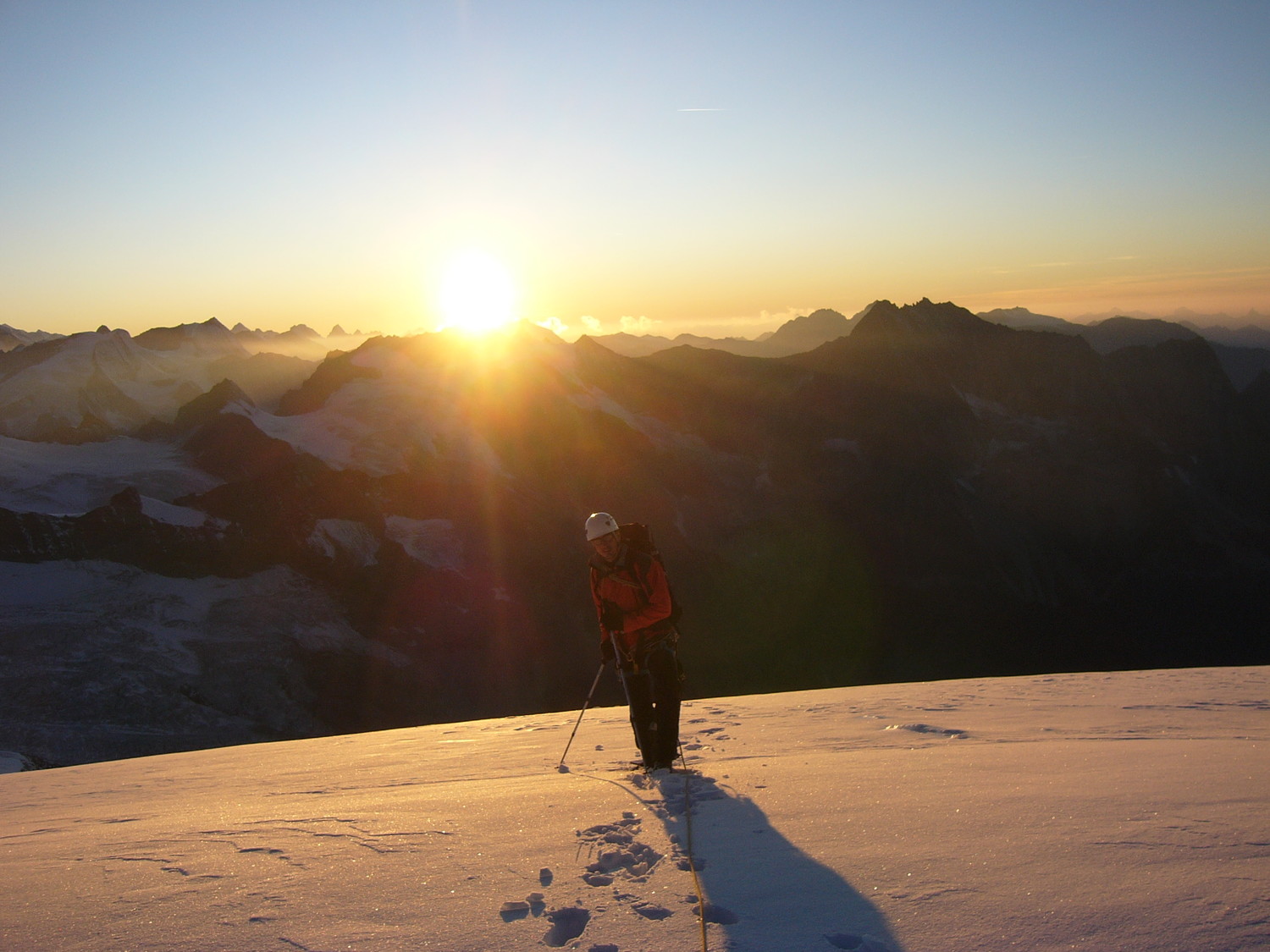 Benoit au coucher du soleil