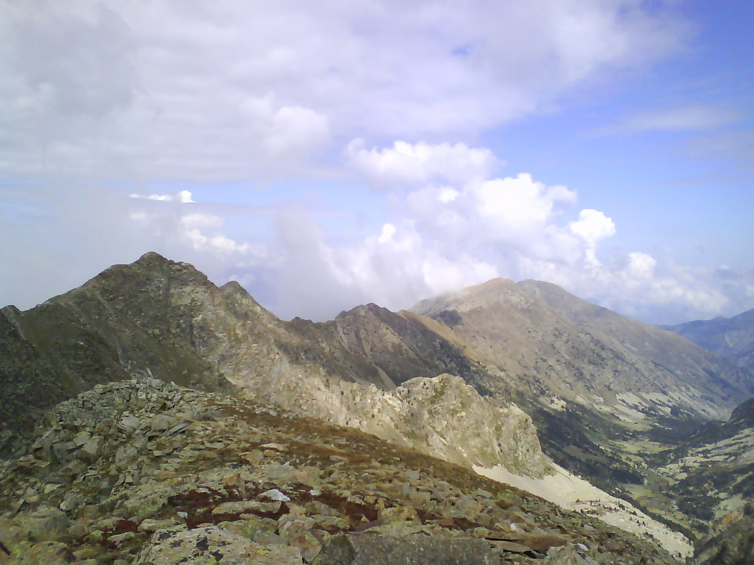 La crête depuis un des Raco