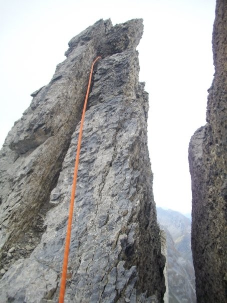 début du fil d'arête