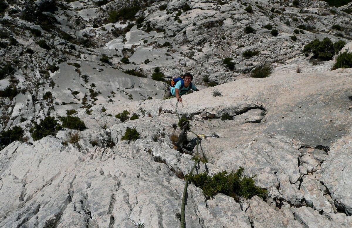 Agnès dans L5 du Grand Parcours à la Sainte Victoire