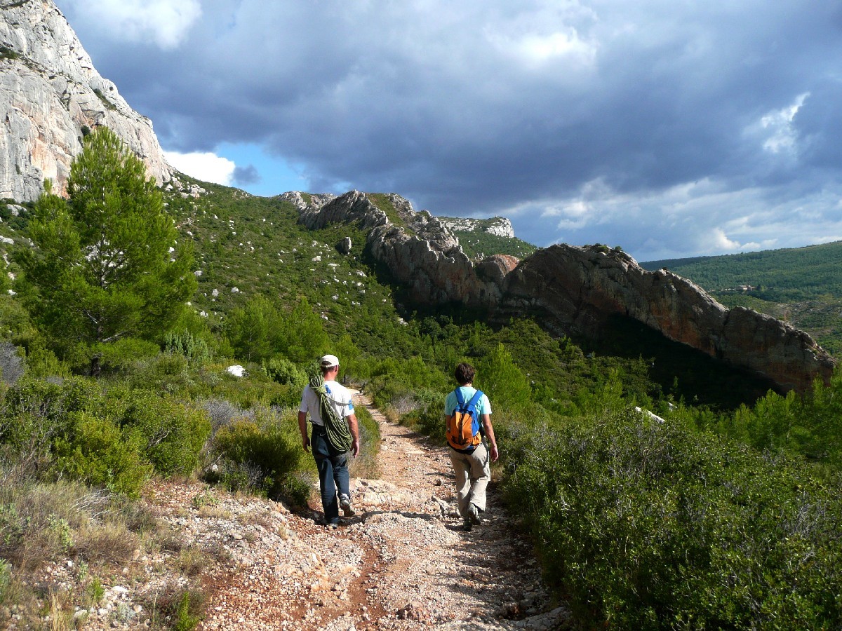 Redescente de la Sainte Victoire après le Grand Parcours