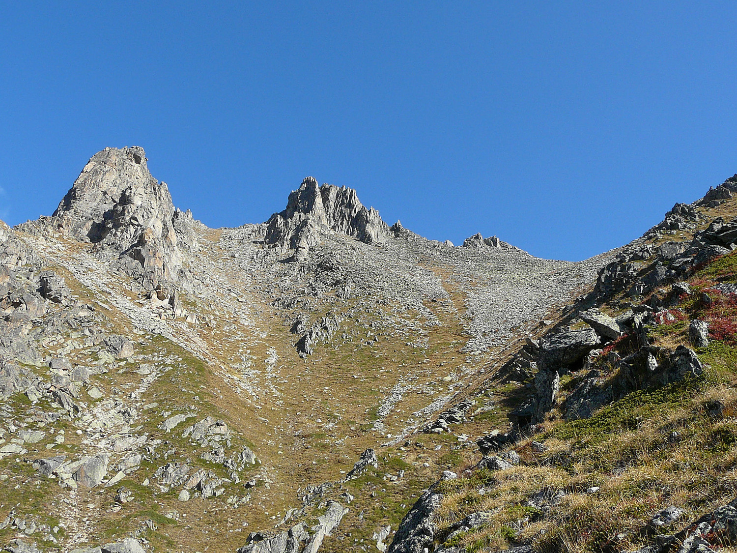 Arrivée au col de la Lys