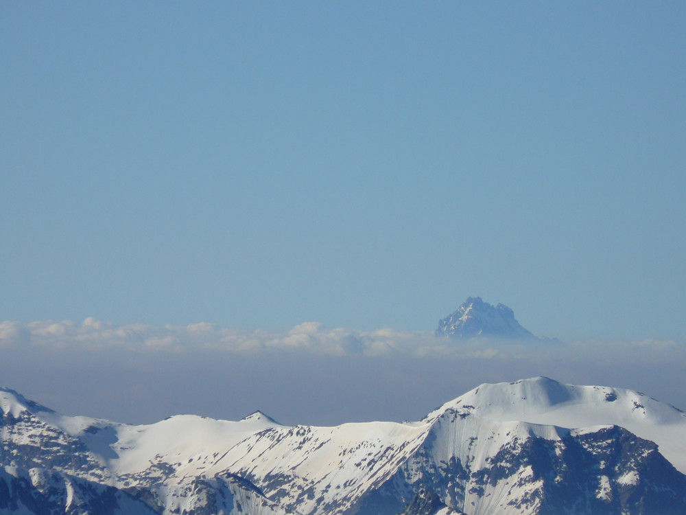 On voit même le Mt Viso!