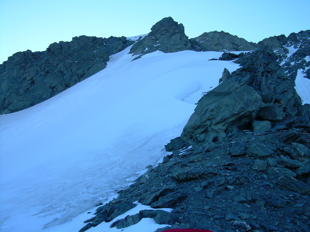 L'arrivée au col des Roches