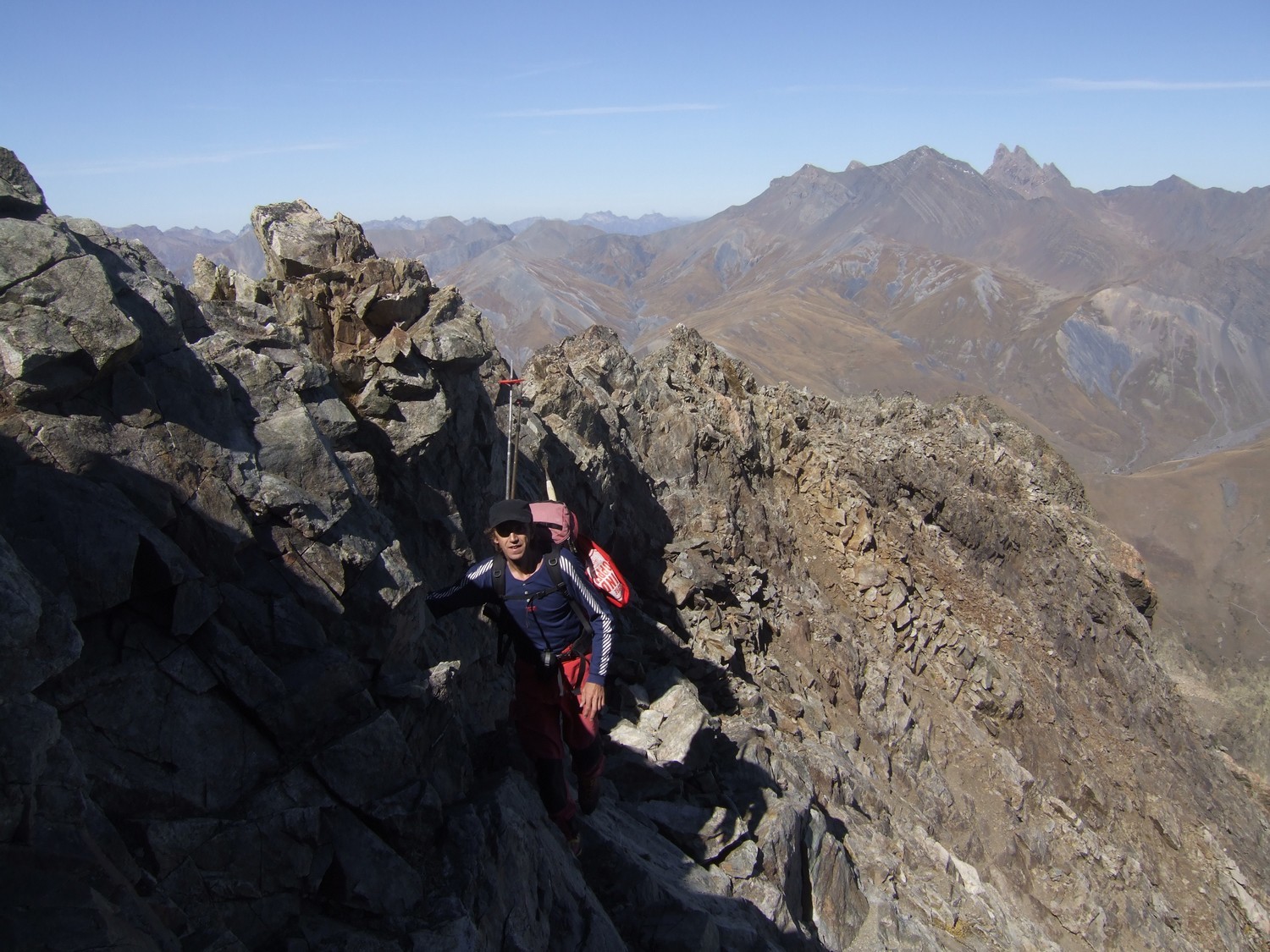 Vers 3100m arrivée sur l arrete du bec