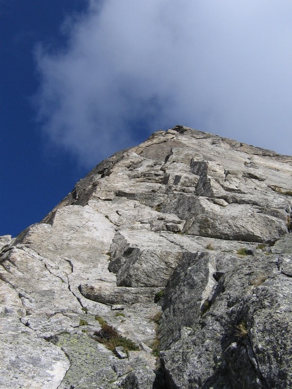 Hochschijen cresta Sud, attacco
