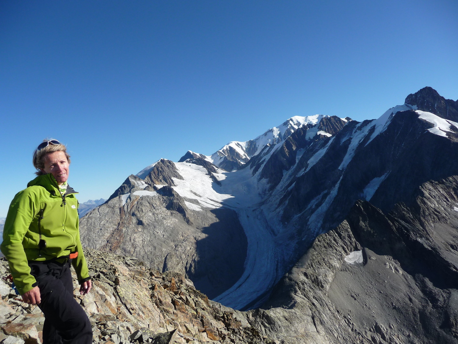 Le glacier de Tré la Tête et biensur le Mt Blanc MAGNIFIQUE