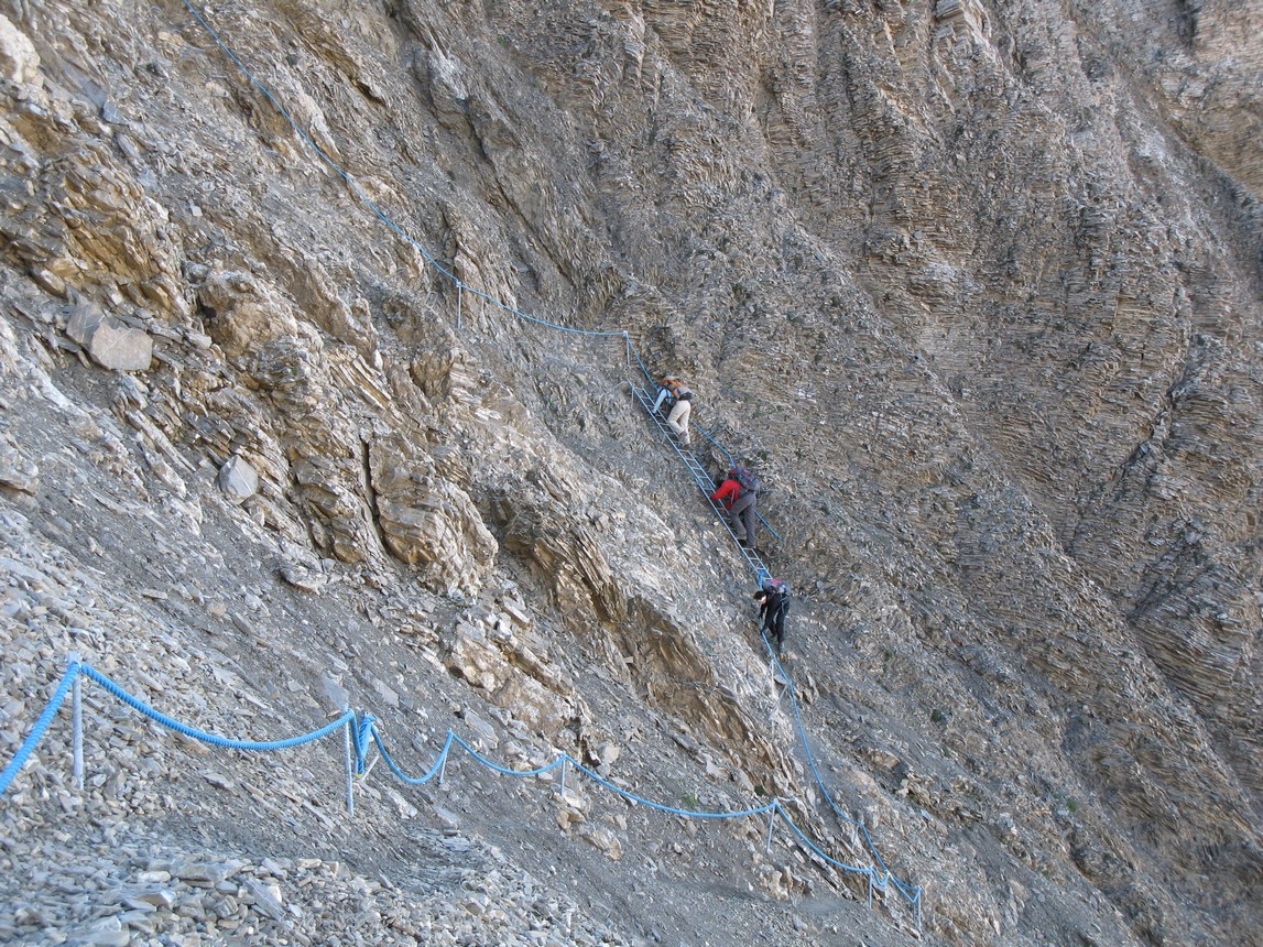 Les Echelles pour atteindre les Grand Gouilles