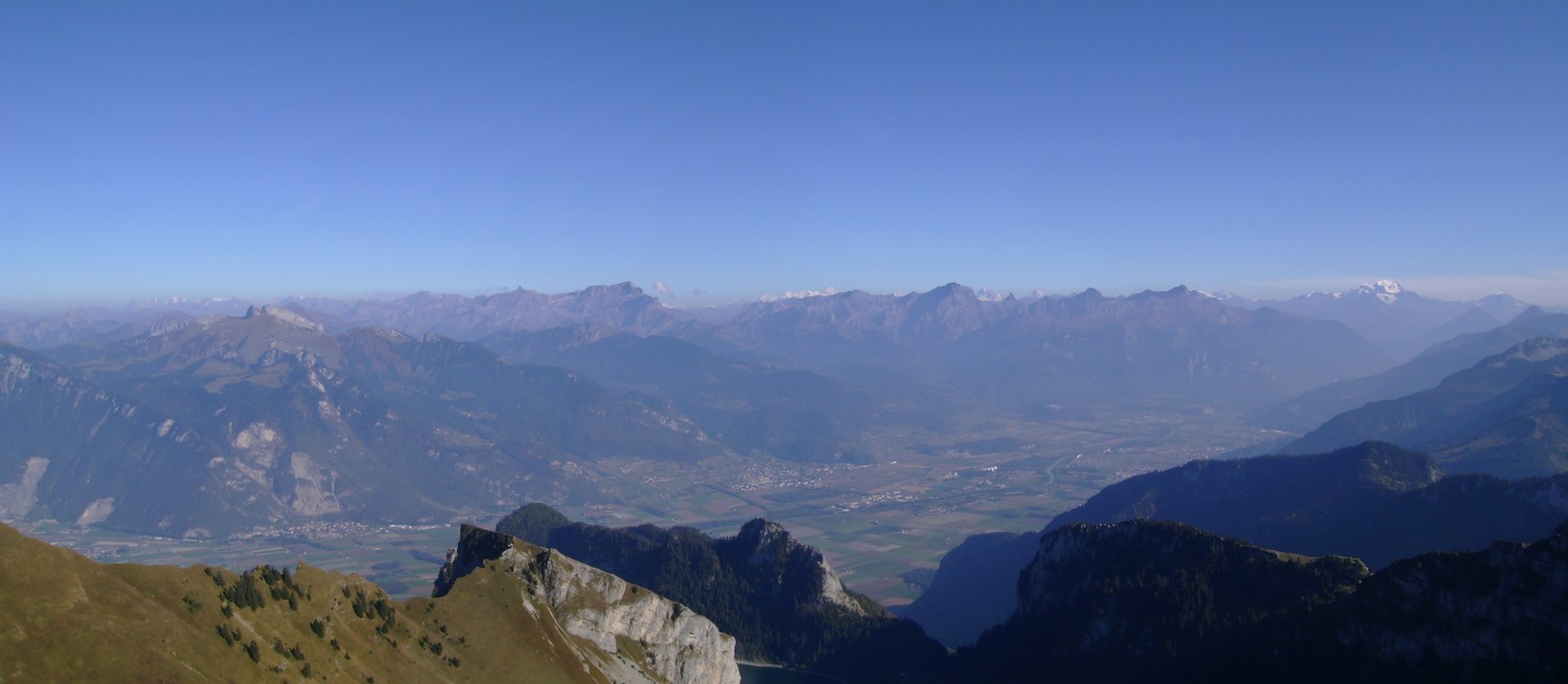 La vallée du Rhône depuis la Grande Jumelle