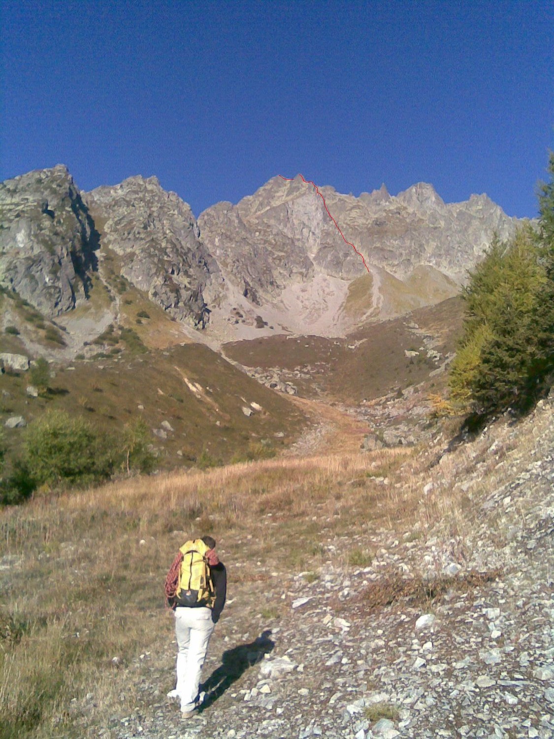 Arête de loin