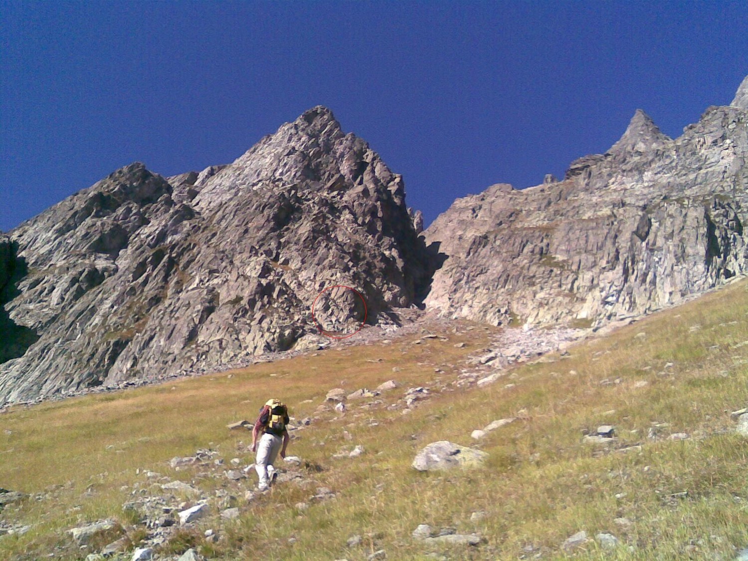 Départ de l'arête