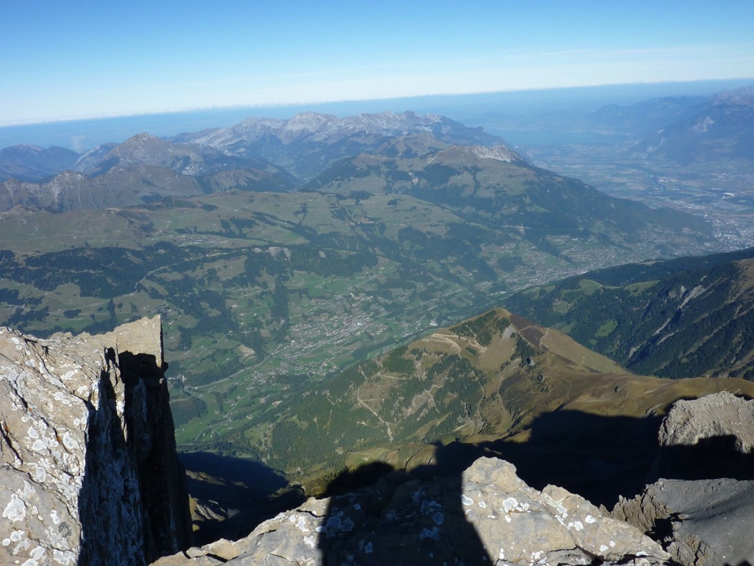 Vue sur Champéry depuis le sommet