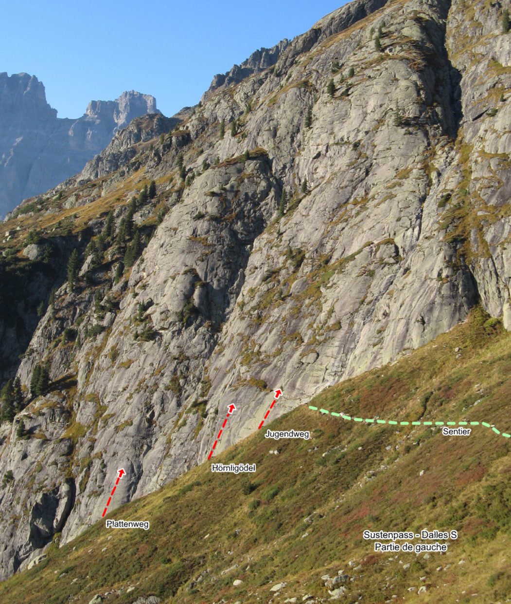 Sustenpass - Dalles S - Partie de gauche