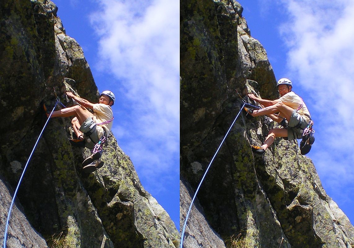 Surplomb Fleur de Rhodo, dent d'Orlu face Est, Denis Corpet