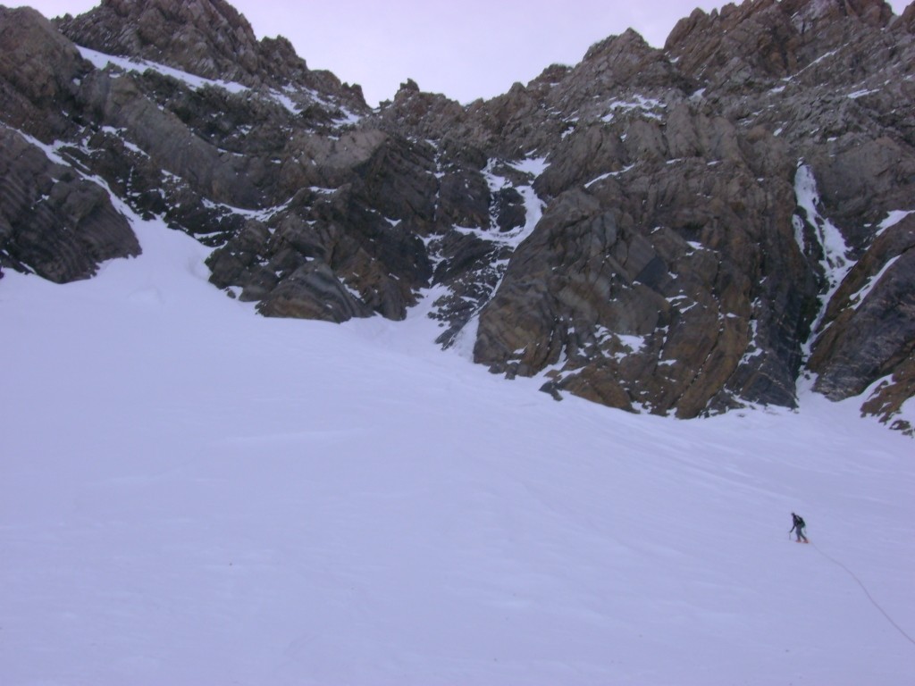 Couloir de gauche à gauche, couloir central à droite