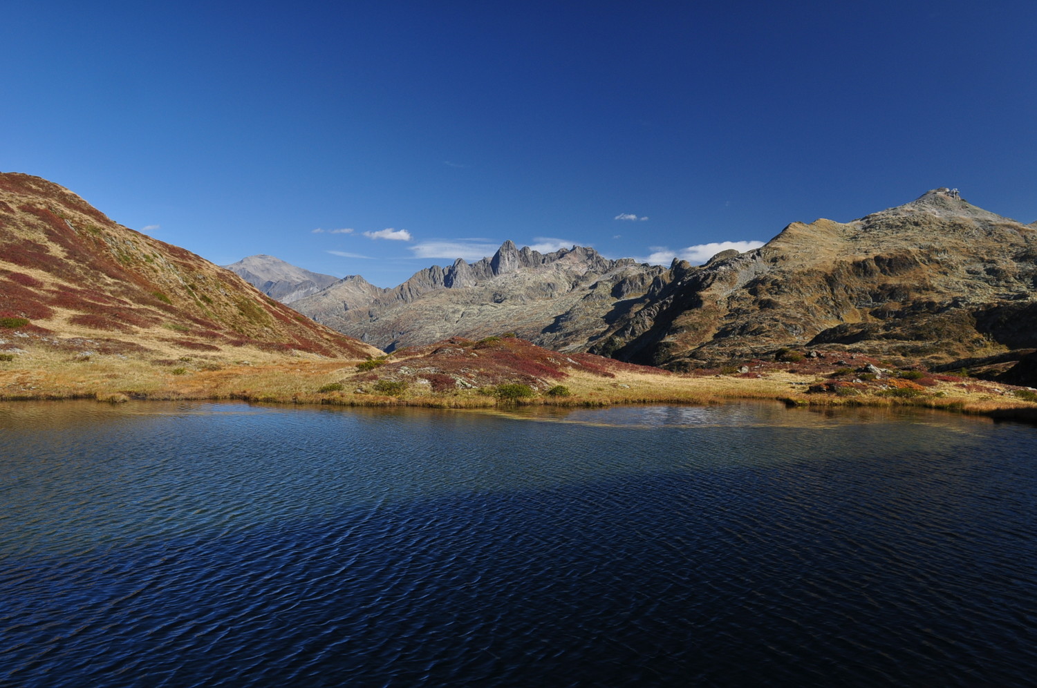 Du Buet au Brévent depuis le lac de l'Aiguillette