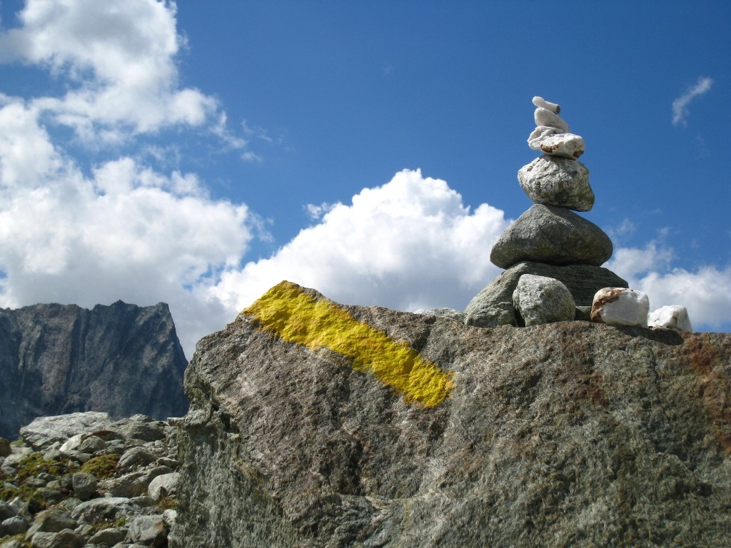 Vers le Bivouac du Col Dt Blanche...