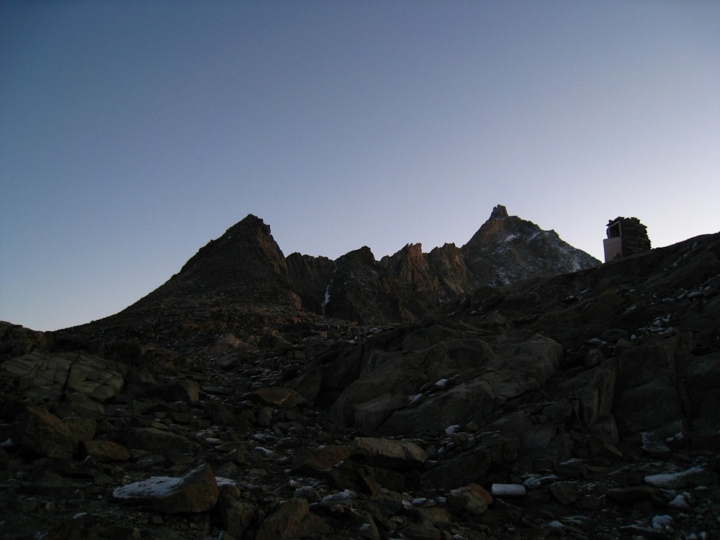 L'arête S du Grand Cornier depuis le Bivouac