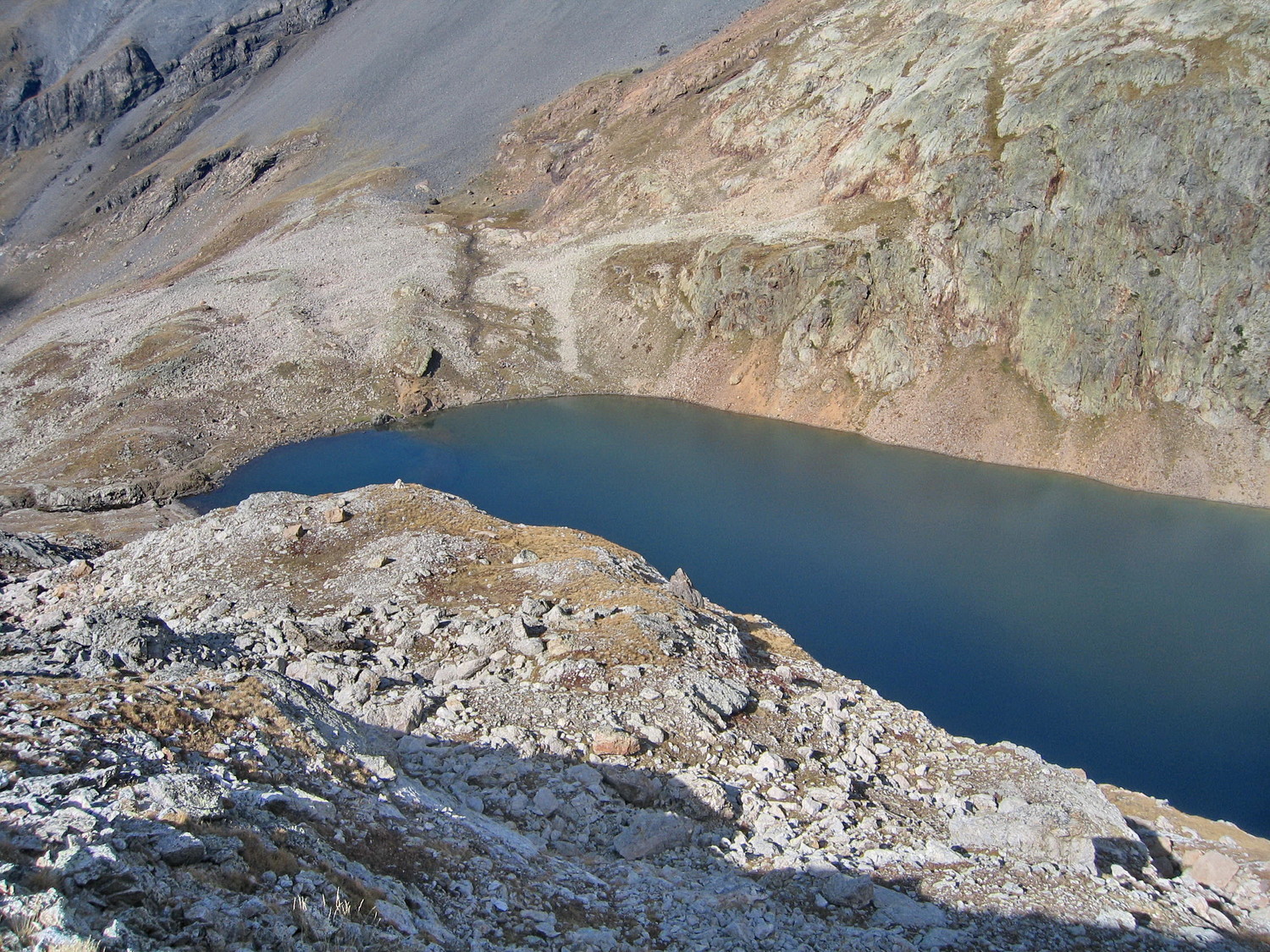 la partie N du lac, vue du haut