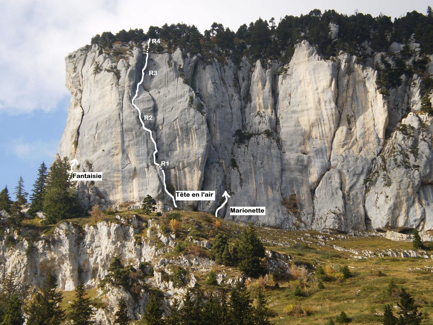 Granier Face sud - Tête en l'air