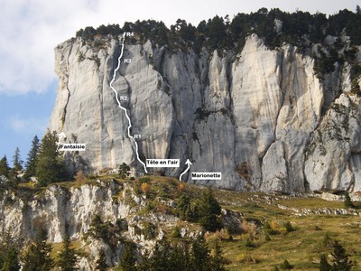 Granier Face sud - Tête en l'air Granier Face sud - Tête en l'air