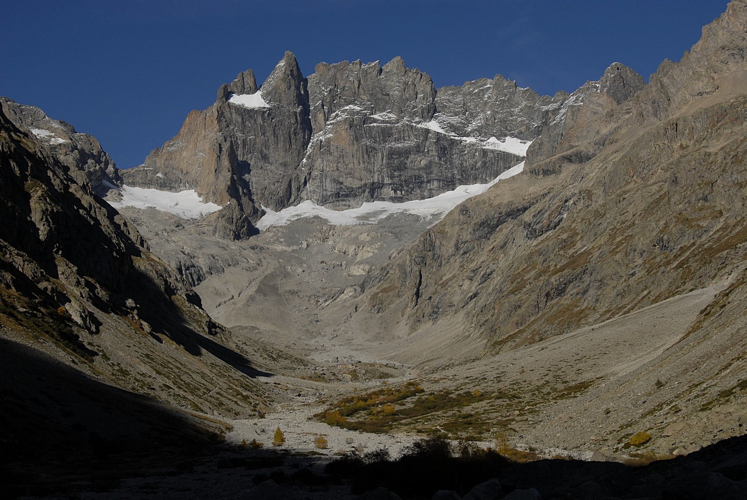 Lumières d'automne sur la face sud de la Meije
