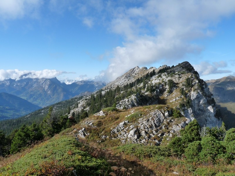 Mont-Lachat au fond depuis Le Suet