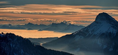 dernière lumière en Chartreuse dernière lumière en Chartreuse