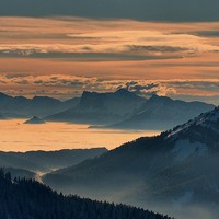 dernière lumière en Chartreuse
