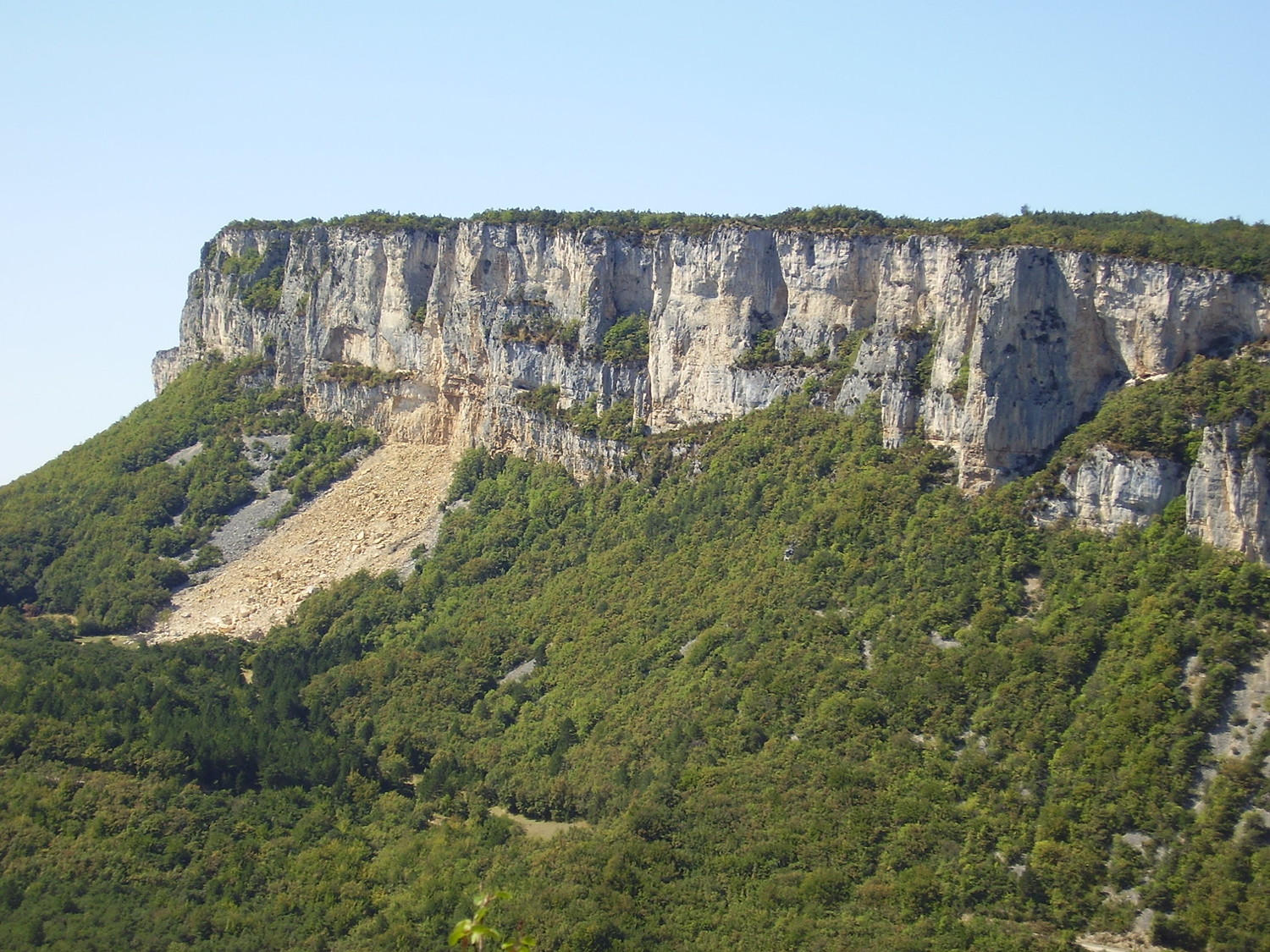 Eboulement falaise du Vellan