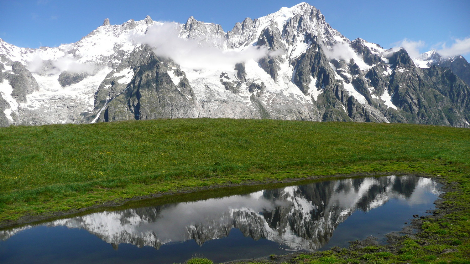 Grandes Jorasses vues d'Italie