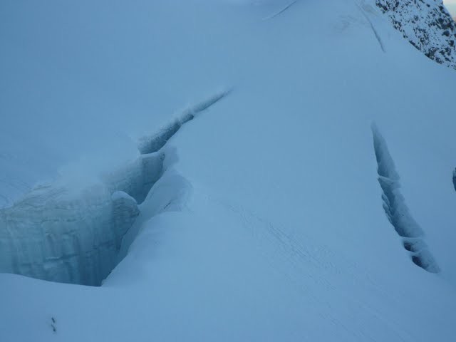 Grande crevasse avant la Rimaye